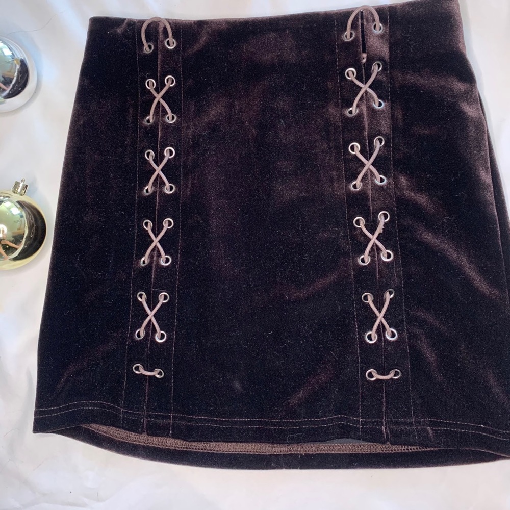 Dark purple velvet skirt!